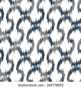 Seamless Geometric Ikat Background Pattern