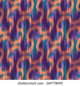 Seamless Geometric Ikat Background Pattern