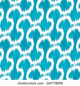 Seamless Geometric Ikat Background Pattern