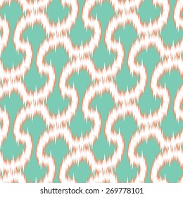 Seamless Geometric Ikat Background Pattern