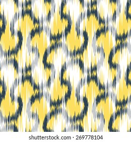 Seamless Geometric Ikat Background Pattern