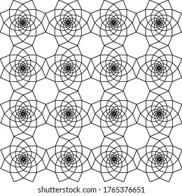 seamless geometric interwoven patterns. hypnotic effect. it can be used as background, fabric pattern, cover page, backdrop, wallpaper