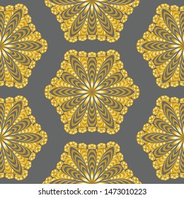 Seamless geometric lace pattern. Graphic background, for wallpaper, packaging, banner, invitation, business cards, fabric print.