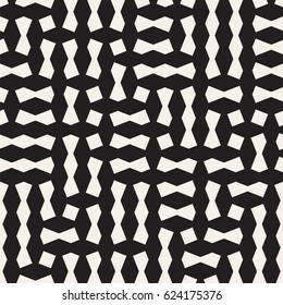 Seamless geometric lattice pattern. Irregular abstract grid background. Stylish chaotic vector texture