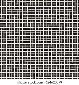 Seamless geometric lattice pattern. Irregular abstract grid background. Stylish chaotic vector texture