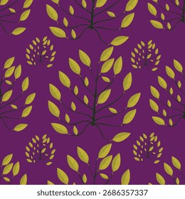 Design de padrão de folhas geométricas sem costura .