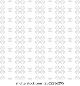 Seamless Geometric Leaves Vector Repeat Pattern.