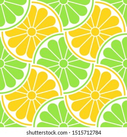 Seamless geometric lemon pattern, for your design