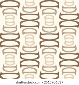 Seamless Geometric light bsummer brown theme mirror wave ikat pattern background pattern Striped print used textiles.