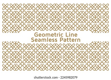 Nahtlose geometrische Linie, Muster eines Vektormusters auf weißem Hintergrund