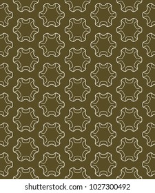Seamless geometric line pattern in arabian style. Repeating linear texture for wallpaper, packaging, banner, invitation, business card, fabric print.Monochrome graphic background, lace pattern