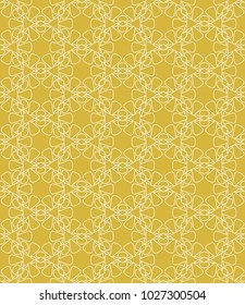 Seamless geometric line pattern in arabian style. Repeating linear texture for wallpaper, packaging, banner, invitation, business card, fabric print.Monochrome graphic background, lace pattern