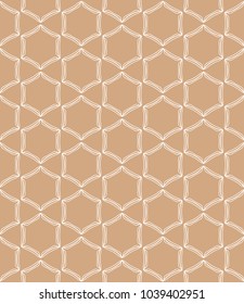 Seamless geometric line pattern in arabian style. Repeating linear texture for wallpaper, packaging, banner, invitation, business card, fabric print.Monochrome graphic background, lace pattern