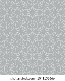 Seamless geometric line pattern in arabian style. Repeating linear texture for wallpaper, packaging, banner, invitation, business card, fabric print.Monochrome graphic background, lace pattern