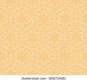 Seamless geometric line pattern in arabian style. Repeating linear texture for wallpaper, packaging, banner, invitation, business card, fabric print.Monochrome graphic background, lace pattern