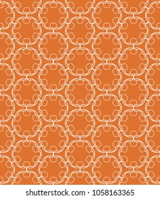 Seamless geometric line pattern in arabian style. Repeating linear texture for wallpaper, packaging, banner, invitation, business card, fabric print.Monochrome graphic background, lace pattern