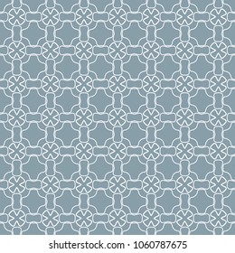 Seamless geometric line pattern in arabian style. Repeating linear texture for wallpaper, packaging, banner, invitation, business card, fabric print.Monochrome graphic background, lace pattern