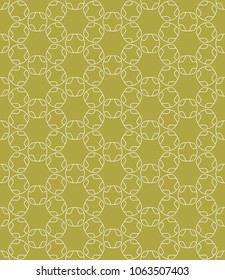 Seamless geometric line pattern in arabian style. Repeating linear texture for wallpaper, packaging, banner, invitation, business card, fabric print.Monochrome graphic background, lace pattern