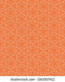 Seamless geometric line pattern in arabian style. Repeating linear texture for wallpaper, packaging, banner, invitation, business card, fabric print.Monochrome graphic background, lace pattern