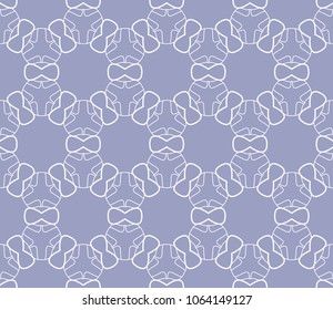 Seamless geometric line pattern in arabian style. Repeating linear texture for wallpaper, packaging, banner, invitation, business card, fabric print.Monochrome graphic background, lace pattern