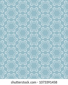 Seamless geometric line pattern in arabian style. Repeating linear texture for wallpaper, packaging, banner, invitation, business card, fabric print.Monochrome graphic background, lace pattern