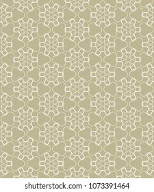 Seamless geometric line pattern in arabian style. Repeating linear texture for wallpaper, packaging, banner, invitation, business card, fabric print.Monochrome graphic background, lace pattern