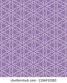 Seamless geometric line pattern in arabian style. Repeating linear texture for wallpaper, packaging, banner, invitation, business card, fabric print.Monochrome graphic background, lace pattern