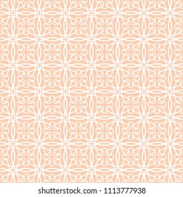 Seamless geometric line pattern in arabian style. Repeating linear texture for wallpaper, packaging, banner, invitation, business card, fabric print.Monochrome graphic background, lace pattern