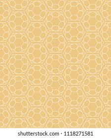 Seamless geometric line pattern in arabian style. Repeating linear texture for wallpaper, packaging, banner, invitation, business card, fabric print.Monochrome graphic background, lace pattern