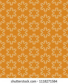Seamless geometric line pattern in arabian style. Repeating linear texture for wallpaper, packaging, banner, invitation, business card, fabric print.Monochrome graphic background, lace pattern