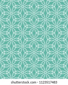 Seamless geometric line pattern in arabian style. Repeating linear texture for wallpaper, packaging, banner, invitation, business card, fabric print.Monochrome graphic background, lace pattern