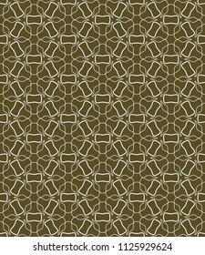 Seamless geometric line pattern in arabian style. Repeating linear texture for wallpaper, packaging, banner, invitation, business card, fabric print.Monochrome graphic background, lace pattern