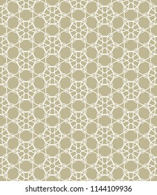 Seamless geometric line pattern in arabian style. Repeating linear texture for wallpaper, packaging, banner, invitation, business card, fabric print.Monochrome graphic background, lace pattern