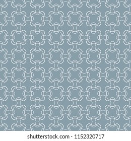 Seamless geometric line pattern in arabian style. Repeating linear texture for wallpaper, packaging, banner, invitation, business card, fabric print.Monochrome graphic background, lace pattern