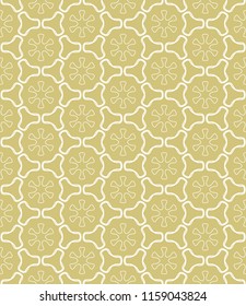 Seamless geometric line pattern in arabian style. Repeating linear texture for wallpaper, packaging, banner, invitation, business card, fabric print.Monochrome graphic background, lace pattern