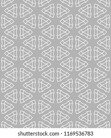 Seamless geometric line pattern in arabian style. Repeating linear texture for wallpaper, packaging, banner, invitation, business card, fabric print.Monochrome graphic background, lace pattern