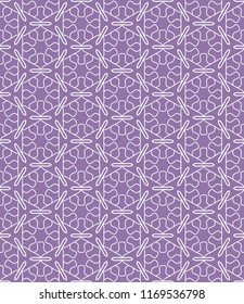 Seamless geometric line pattern in arabian style. Repeating linear texture for wallpaper, packaging, banner, invitation, business card, fabric print.Monochrome graphic background, lace pattern