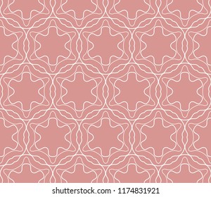 Seamless geometric line pattern in arabian style. Repeating linear texture for wallpaper, packaging, banner, invitation, business card, fabric print.Monochrome graphic background, lace pattern