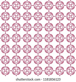 Seamless geometric line pattern in arabian style. Repeating linear texture for wallpaper, packaging, banner, invitation, business card, fabric print.Monochrome graphic background, lace pattern