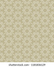 Seamless geometric line pattern in arabian style. Repeating linear texture for wallpaper, packaging, banner, invitation, business card, fabric print.Monochrome graphic background, lace pattern