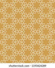 Seamless geometric line pattern in arabian style. Repeating linear texture for wallpaper, packaging, banner, invitation, business card, fabric print.Monochrome graphic background, lace pattern