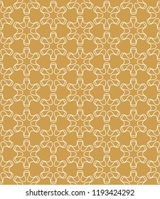Seamless geometric line pattern in arabian style. Repeating linear texture for wallpaper, packaging, banner, invitation, business card, fabric print.Monochrome graphic background, lace pattern