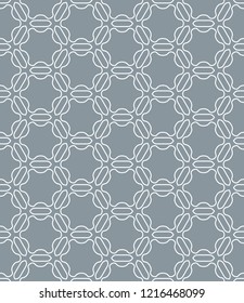 Seamless geometric line pattern in arabian style. Repeating linear texture for wallpaper, packaging, banner, invitation, business card, fabric print.Monochrome graphic background, lace pattern
