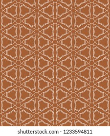 Seamless geometric line pattern in arabian style. Repeating linear texture for wallpaper, packaging, banner, invitation, business card, fabric print.Monochrome graphic background, lace pattern