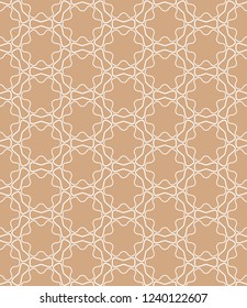 Seamless geometric line pattern in arabian style. Repeating linear texture for wallpaper, packaging, banner, invitation, business card, fabric print.Monochrome graphic background, lace pattern