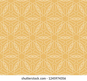 Seamless geometric line pattern in arabian style. Repeating linear texture for wallpaper, packaging, banner, invitation, business card, fabric print.Monochrome graphic background, lace pattern