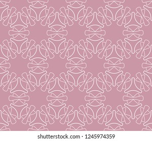 Seamless geometric line pattern in arabian style. Repeating linear texture for wallpaper, packaging, banner, invitation, business card, fabric print.Monochrome graphic background, lace pattern