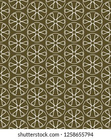 Seamless geometric line pattern in arabian style. Repeating linear texture for wallpaper, packaging, banner, invitation, business card, fabric print.Monochrome graphic background, lace pattern