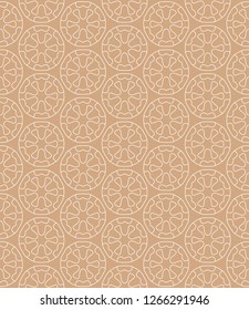 Seamless geometric line pattern in arabian style. Repeating linear texture for wallpaper, packaging, banner, invitation, business card, fabric print.Monochrome graphic background, lace pattern
