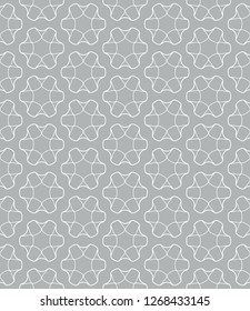 Seamless geometric line pattern in arabian style. Repeating linear texture for wallpaper, packaging, banner, invitation, business card, fabric print.Monochrome graphic background, lace pattern